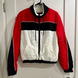 Ardene 90s colorblock bomber jacket